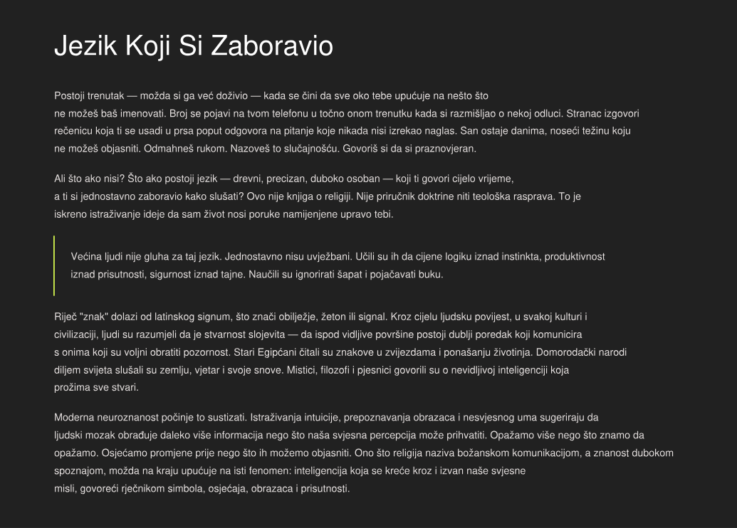 Moć Božanskih Znakova: Kako Dešifrirati Božje Poruke