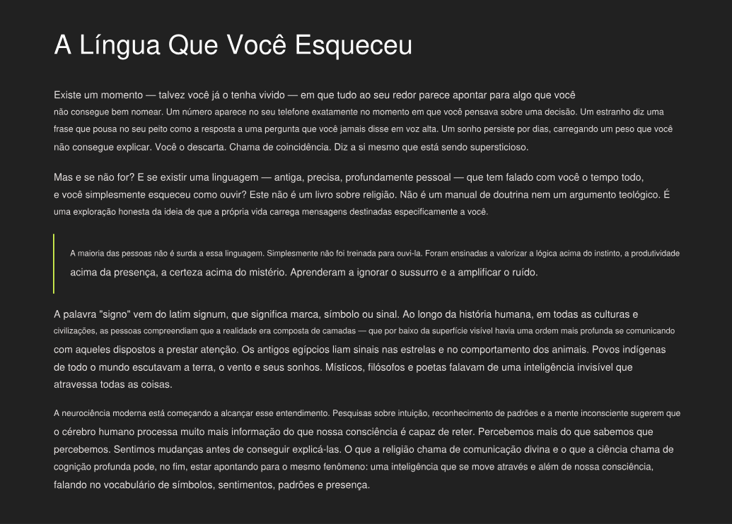 O Poder dos Sinais Divinos: Como Decifrar as Mensagens de Deus